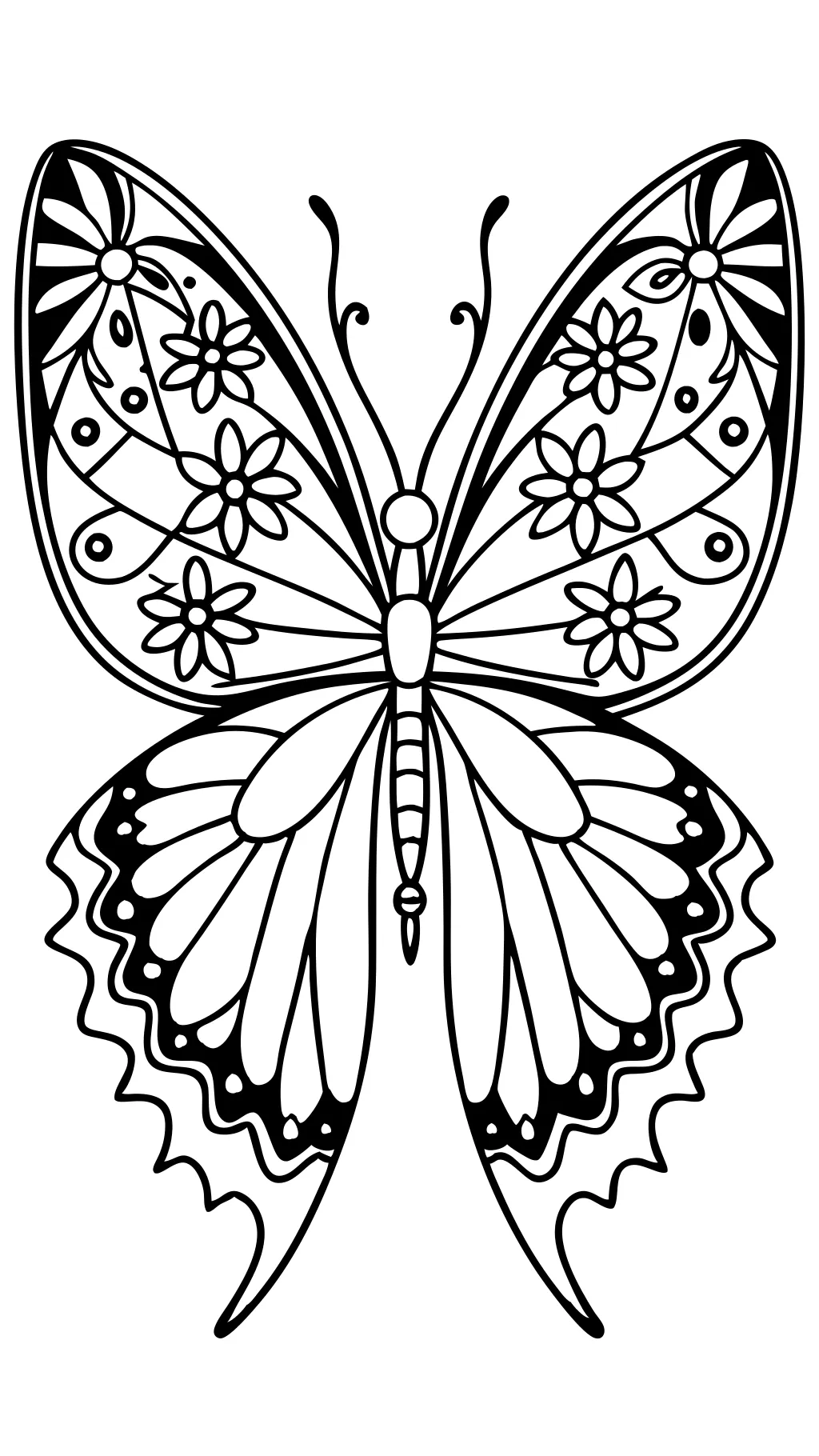 butterfly free printable coloring pages